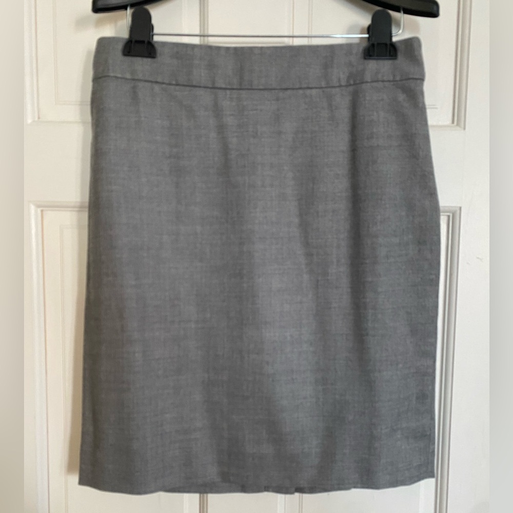 J. Crew Classic Gray Pencil Skirt